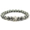 Hematite Crystal Skull Bracelet